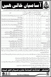CMH Lahore Jobs 2016 Combined Military Hospital Application Form Download Eligibility Criteria Last Date