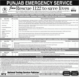 Punjab Rescue 1122 Emergency Service Jobs 2016 Fire Rescuers Rescue Drivers Registration Form Download Last Date Eligibility