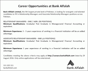 Bank Alfalah Jobs 2016 Apply Online Test Interview Details Centers Sample Papers Schedule