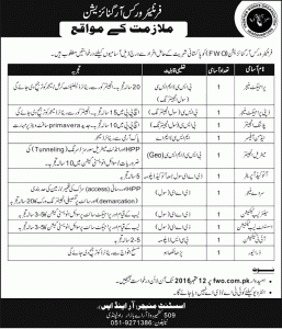 Frontier Works Organization FWO Jobs 2016 Apply Online Eligibility Criteria Dates To Submit Form