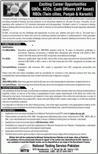 Bank of Khyber Jobs 2016 NTS Application Form Download Last Date of Submission