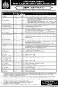 Engineering and Water Management Agriculture Sindh Jobs 2016 Written Test Dates