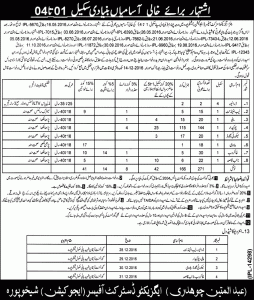 Latest Jobs 2016 in Govt Education Department Sheikhupura Download Application Form