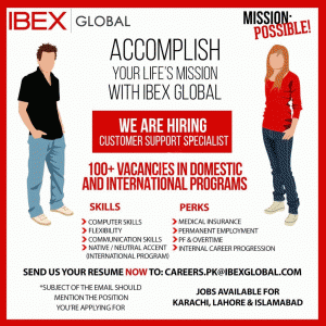 IBEX Global Karachi Lahore Islamabad Jobs 2016 Online Apply Through Email Your CV